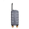 Gulches Carry On Luggage Airline Approved 18.5" Carry On Suitcase With TSA Carry On Luggage With Wheels Carry on Bag Hard Shell Suitcases, DARK GREY - 3 of 4