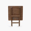 Barebones Brown Ridgetop Wood Folding Table - 2 of 4