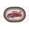 Earth Rugs Christmas Truck Printed Oval Placemat 13"x19" Cottage Farmhouse Holiday Decor - 2 of 3