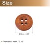 Unique Bargains Wooded Sewing DIY Craft Clothing Sewing Round Buttons 50 Pcs - 2 of 4