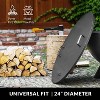 Good Directions 24" Outdoor Fire Pit Cover Lid & Pavers Steel Black - 2 of 4