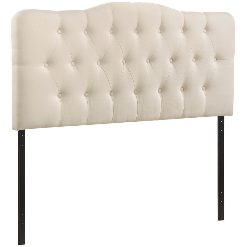 Annabel King Upholstered Fabric Headboard Ivory - Modway, 5 of 6