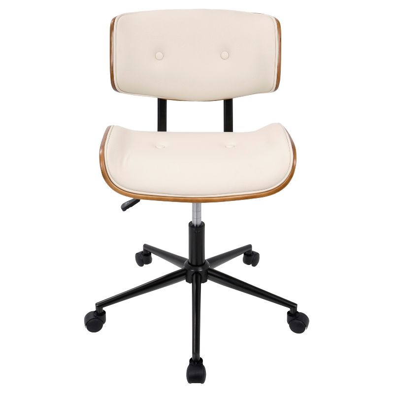 Lombardi Mid-Century Modern Office Chair with Swivel - LumiSource, 6 of 12
