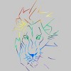 Adult Design By Humans Roar Your Pride Lion Rainbow By WheelsAflame T-Shirt - 2 of 2