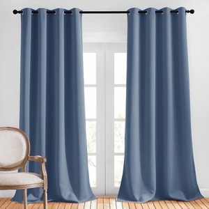 NICETOWN Grommet Top Blackout Curtains, Thermal Insulated Noise Reducing Window Drapes (Set of 2) - 1 of 4