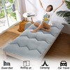 WhizMax Japanese Futon Mattress Foldable, Solid Color Floor Mattress Japanese Floor Bed Tatami Mattress for Dorm Living Room - 4 of 4