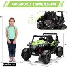 Ride On Car for Kids, 12V Toy Electric Truck UTV with Large Wide Seat and Remote Control, Led Lights, 2 Spring Suspension - 2 of 4