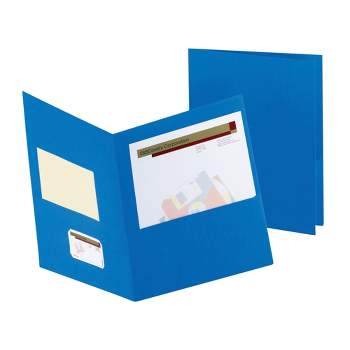 Oxford Jumbo 2-Pocket Folder, 12 x 9 Inches, Royal Blue, Pack of 25