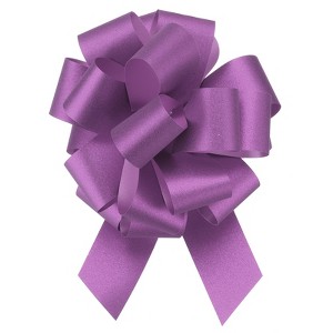 Unique Bargains Christmas Presents Bright Large Pull Bow Ribbons Glitter Gift Wrapping 10 Pcs - 1 of 4