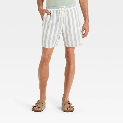 Men's 7" Linen Pull-On Shorts - Goodfellow & Co™ Green