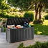 VisioGear Lockable Deck Boxes, Multi-Capacity Outdoor Storage Deck Box, Small Patio Storage Bin for Garden Tools - 4 of 4