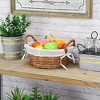 Cheung's Lyuma 10 Inch Lined Willow Basket - Round - 2 of 4
