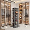 TIRAMISUBEST Gray 360¡ãRotating Shoe Cabinet, 7-Tier Space-Saving Storage for 28 Pairs - 3 of 4