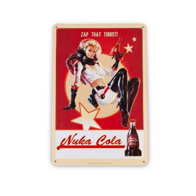 Fanwraps Fallout 76 Nuka Cola Girl Metal Sign | Fanwraps Official Lithograph | 6" x 9"