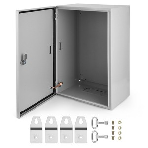 COZONY NEMA 4X Waterproof Steel Electrical Box, IP66 Dustproof, Outdoor/Indoor Electrical Junction Box, Lockable Junction Box - 1 of 4