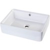 ALFI EAGO BA131  20Inch RECTANGULAR CERAMIC ABOVE MOUNT BASIN VESSEL SINK - 4 of 4