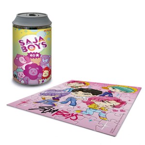 KPop Demon Hunters: Saja Boys Soda Chibi Puzzle 60pc Can : Target
