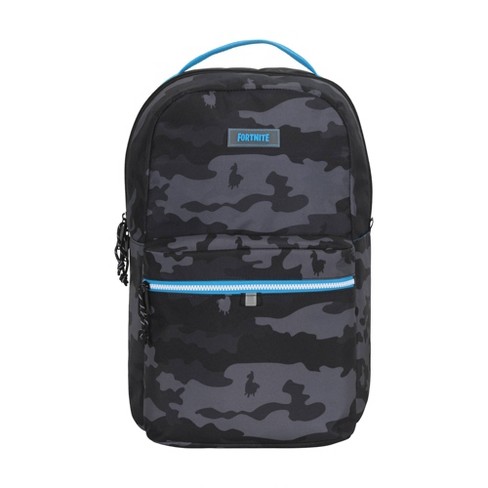 Kid's Quilted Camo Backpack & Lunch Box Set - Grey - Grey