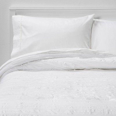 target white bed