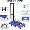 MaseiKar Folding Hand Truck, 500LB Heavy Duty Luggage Cart, Utility Dolly Platform Cart for Luggage, Travel, Moving, Shopping, Office Use - 3 of 4