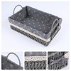 REGALWOVEN Natural Material Durable Woven Multi-Function Open Storage Bins 2 Packs 10.2*7.1*3.5in/11.8*8.3*3.7in - 2 of 4