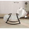 CAVINAS Velvet Glider Rocking Chair with Adjustable High Backres and Footrest,Upholstered Rocking Chairs,Nursery Accent Chair for Bedroom - 4 of 4