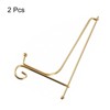 Unique Bargains Iron Adjustable Retro Picture Frame Decorative Holder Stands 2 Pcs - 3 of 4
