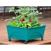 Emsco Little Pickers Raised Bed Children's Grow Box Rectangular Outdoor Planter Teal Green 24"x20"x30": Kids Gardening Accessory - 4 of 4