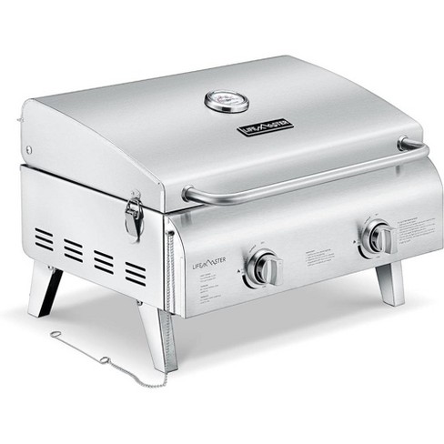 Portable Grill Table Top Stainless Steel Propane Gas Bbq For Camping And Outdoor 2 Burners 20 000 Target