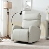 KTMBDW Recliner Chair, 360 Swivel Rocker Chair for Adults, Glider Rocker Recliners, Nursery Chairs with Phone Holder for Bedroom, Living Room - 3 of 4