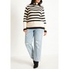 ELOQUII Women's Plus Size Striped Mock Neck Sweater - image 4 of 4