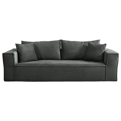 Aukfa Sleeper Sofa Couches for Living Room, Luxury Modern Couch with Deep Seat, No Assembly Required, 3 Seater, Gray