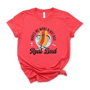 Simply Sage Market Me Wants A Hot Dog Real Bad Cartoon Short Sleeve Tee - 1 of 4