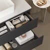 FAMYYT 30 in. Single Sink Floating Gray Bath Vanity with White Artificial Marble Top, Soft-close Drawers - 2 of 4