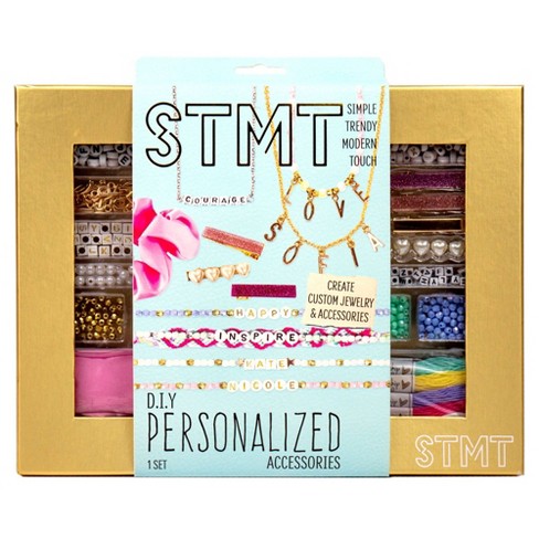 Personalized Fashion Spa Craft Kits Bead Box, Girls Easy Bracelets