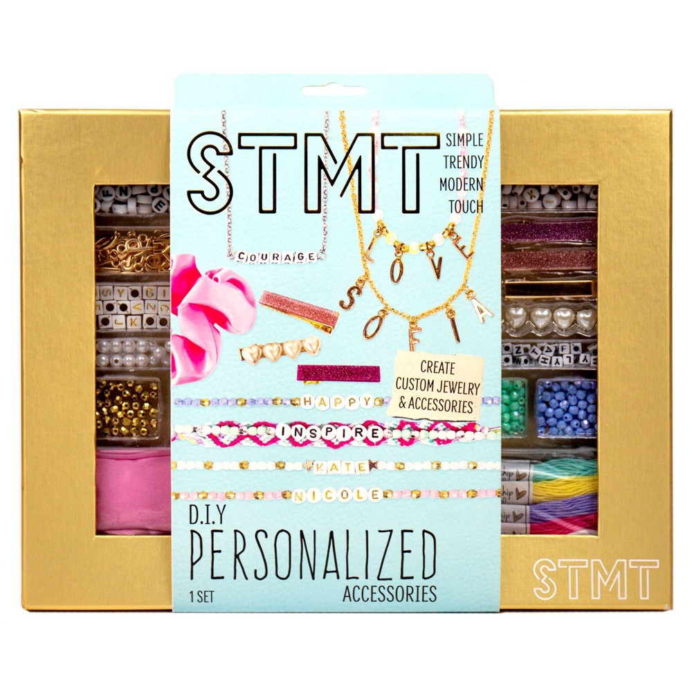 DIY Personalized Accessories Kit - STMT: Beads Bracelet & Craft Kit for Girls, 672 Pieces, Gift for 8 Year Olds