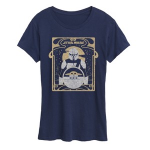 Women's - Star Wars - The Mandalorian Mando Celestial Short Sleeve Graphic T-Shirt - 1 of 4