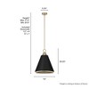 Klein 16" Pendant Light, Metal, Modern Family, Alturas Gold Finish - 2 of 4