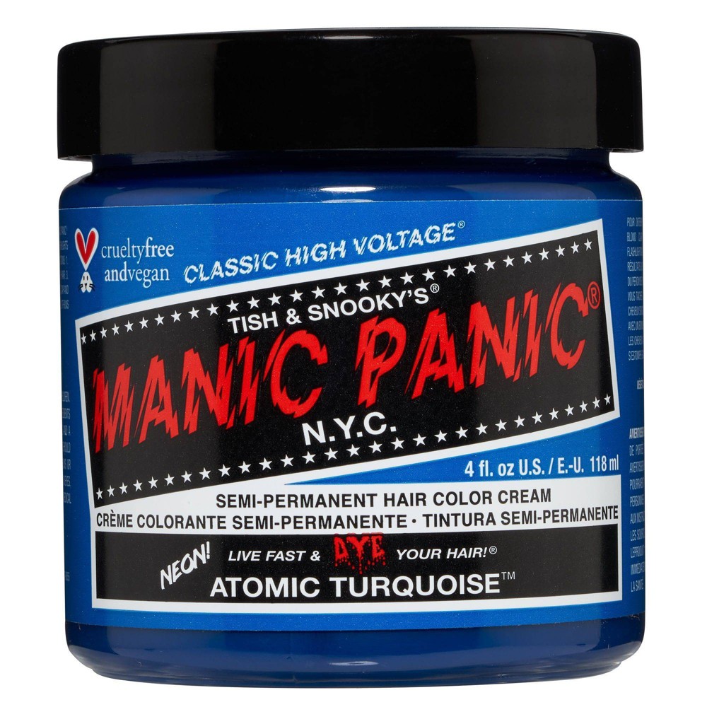 Photos - Hair Dye Manic Panic Classic Temporary Hair Color - Turquoise - 4oz