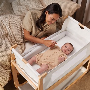 SnuzPod4 Bedside Sleeper Bassinet - Natural - 1 of 4