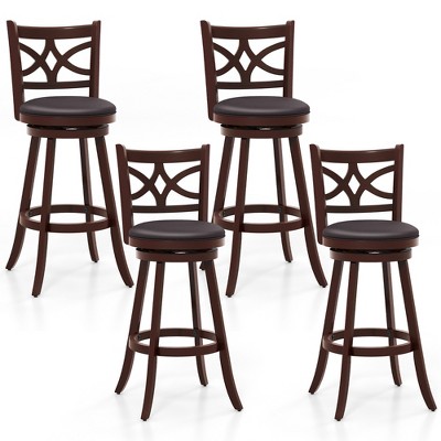 Tangkula Bar Stools Set Of 4 30 Swivel Bar Height Bar Stools W   GUEST A0037216 7a14 4feb 8699 92ac7ab63df1