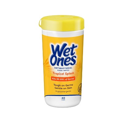 Wet Ones Tropical Splash Antibacterial Disinfectant Individual Hand  Cleaning Wipes (20-Count) - Bender Lumber Co.