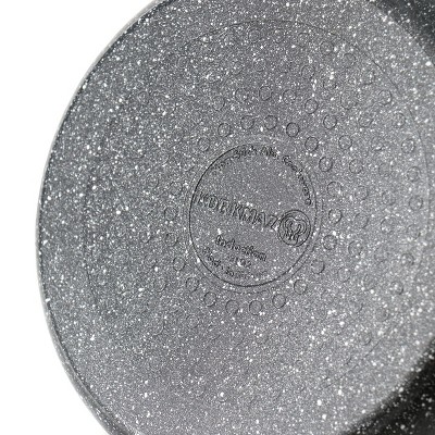 Black Speckled 2 Quart Aluminum Nonstick Saucepan with Glass Lid
