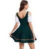 Womens Dress 1 Piece Cold Shoulder Costumes for Traditional Carnival Halloween Outfits - 2 of 4