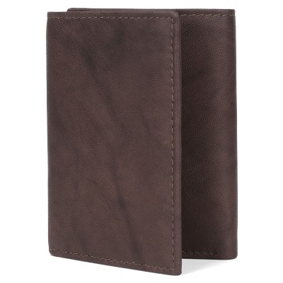 J. Buxton Dakota Three-fold Leather Wallet With Id Window - Tan : Target