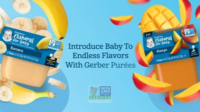 Gerber Baby Food Stage 2 Chicken and Turkey Puree Variety Pack