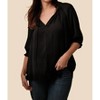 Women's Sarai Soft Crinkle Blouse - current air - 2 of 4