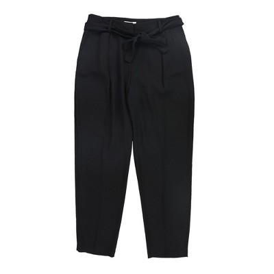 bar III Womens Belted Straight Casual Wide Leg Pants