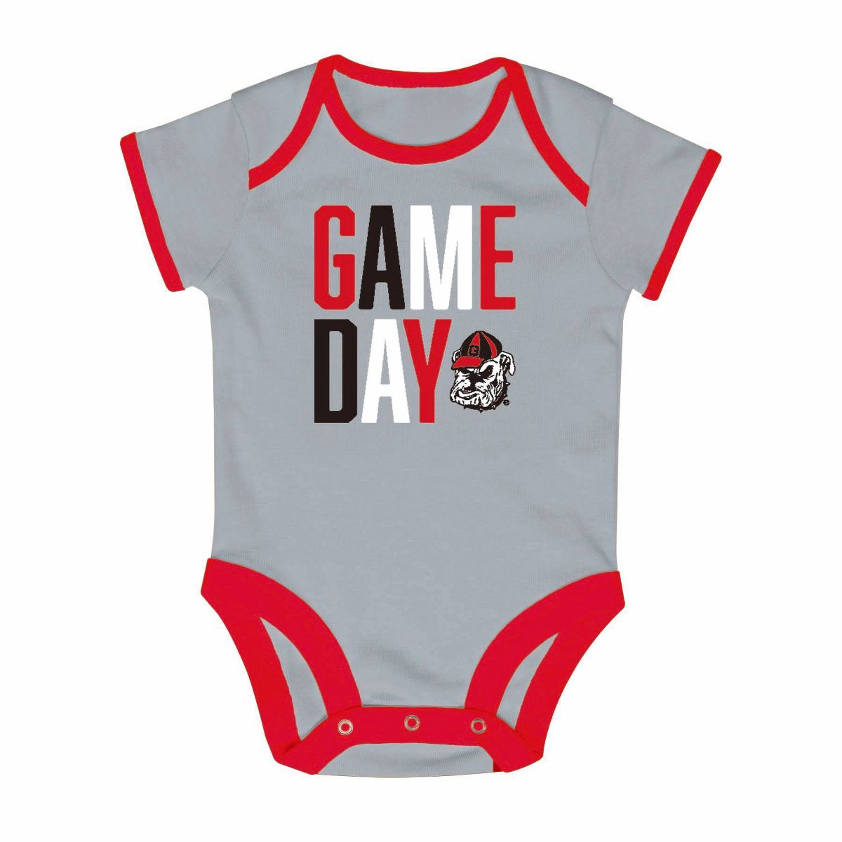 NCAA Georgia Bulldogs Newborn 2pk Bodysuit - thumbnail 4