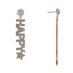 Hallmark Happy New Year Stone Earrings - 1 of 3